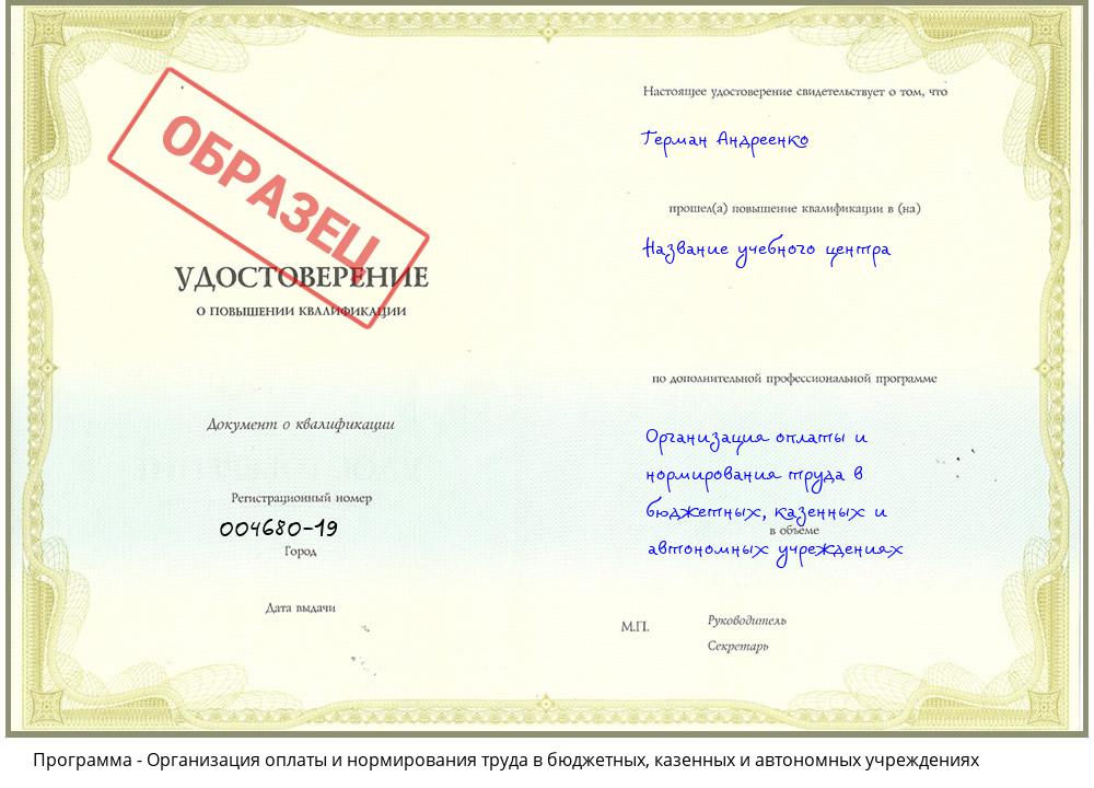 Организация оплаты и нормирования труда в бюджетных, казенных и автономных учреждениях Ярославль